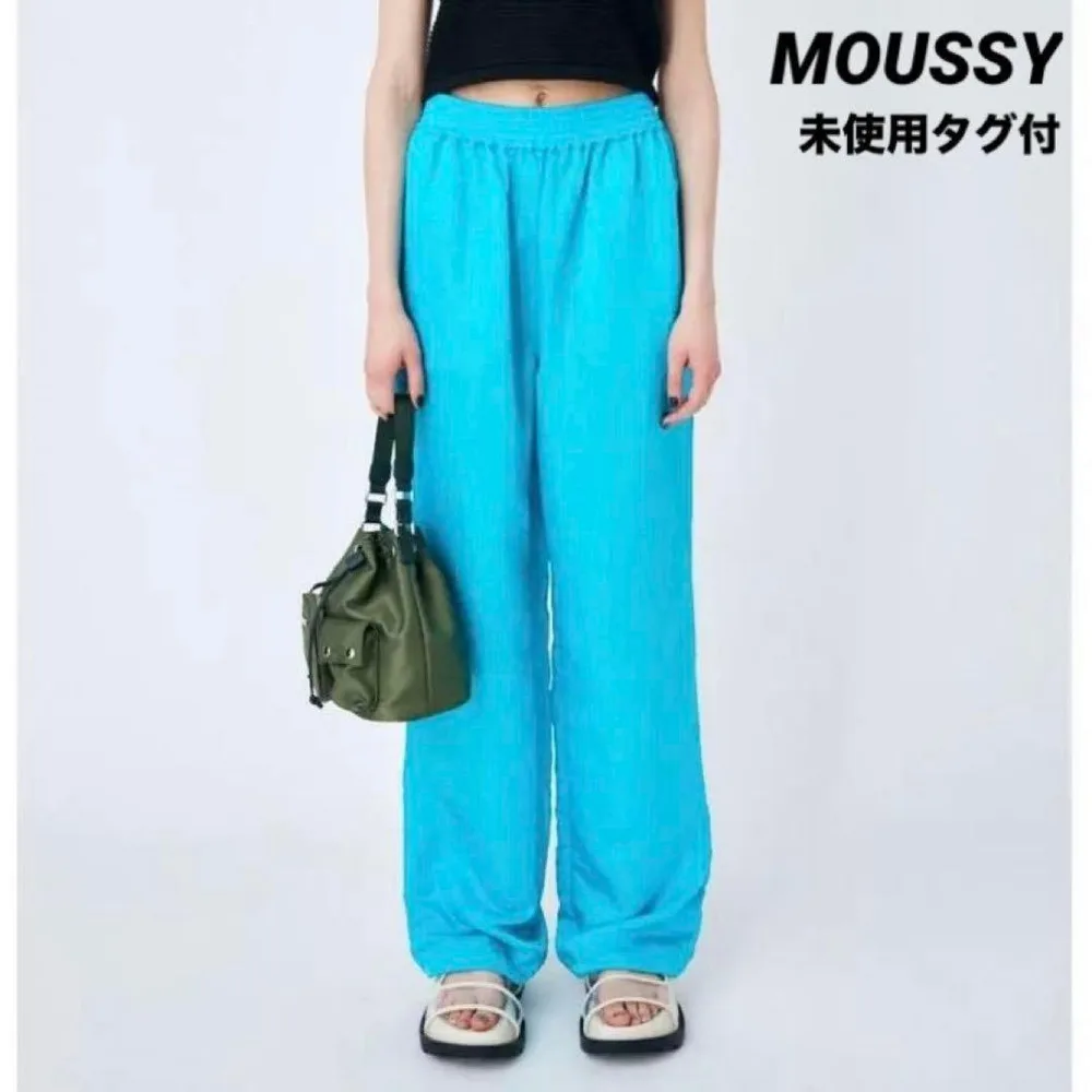 【未使用タグ付】 MOUSSY SHIMMERING RELAX パンツ
