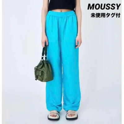 【未使用タグ付】 MOUSSY SHIMMERING RELAX パンツ