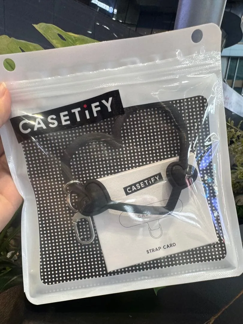 CASETiFY ハート型 スマホリング ブラック