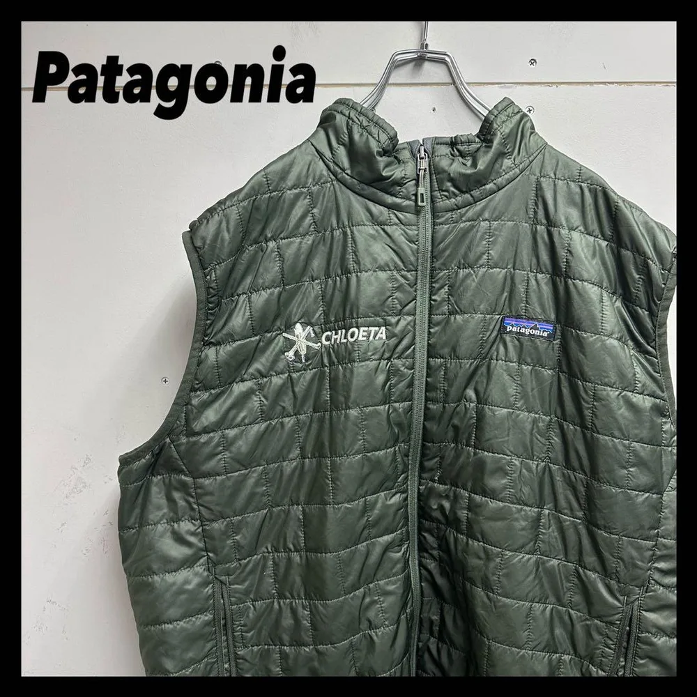 Patagonia パタゴニア ナノパフ ベスト 企業ロゴ 刺繍