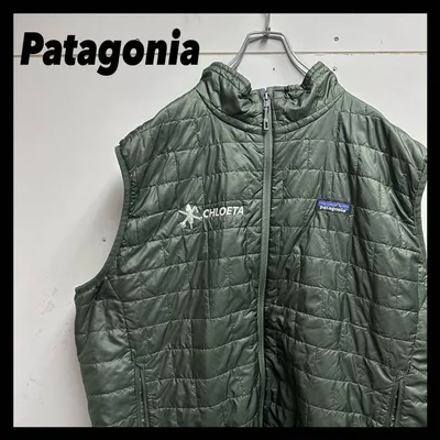 Patagonia パタゴニア ナノパフ ベスト 企業ロゴ 刺繍