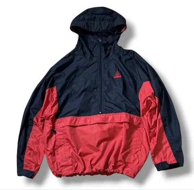 NIKE ACG 90s アノラックパーカー L ナイロンジャケット 赤黒