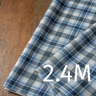 Cp07-3◆150cm×2.4M◆綿系先染め◆ヴィンテージカラーのチェック