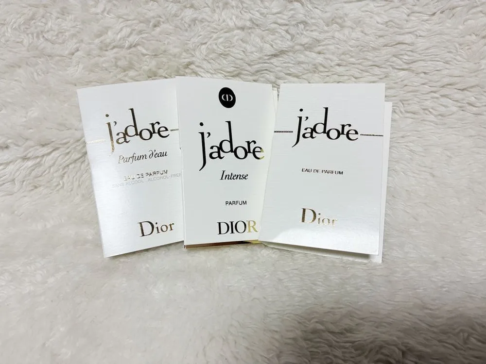【未使用品】DIOR ジャドール パルファンドー インテンス サンプル3種セット
