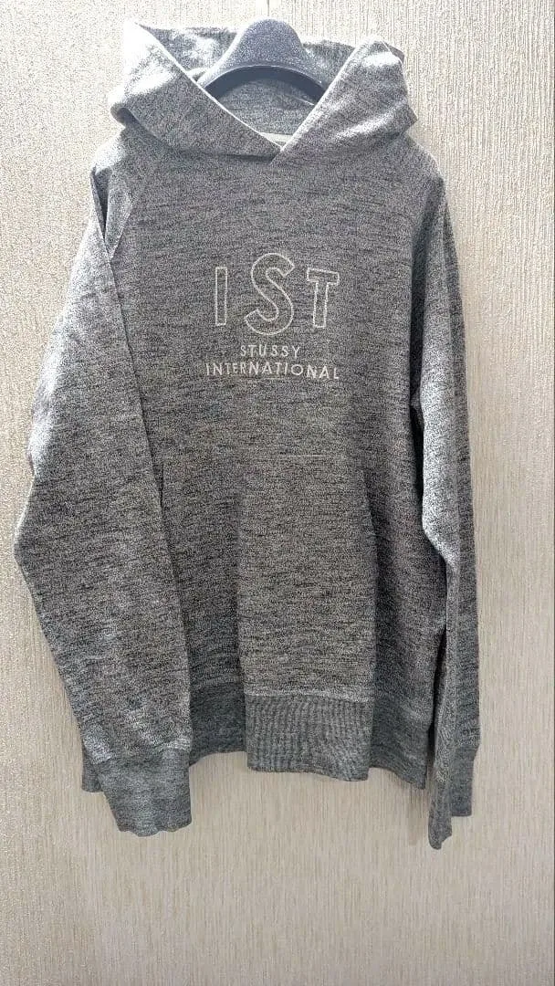 STUSSY ステューシー パーカー グレー ISTロゴ 限定