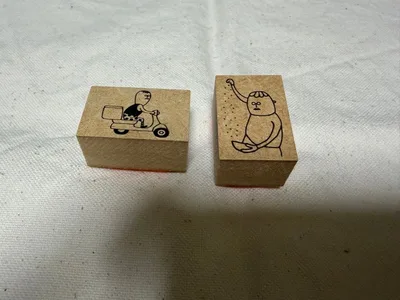 おじさんスタンプ 2個セット 新品