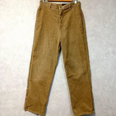 エディーバウアー コーデュロイパンツ W33 L32 ベージュ 太畝 綿100