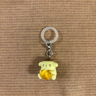ポムポムプリン ハートチャーム キーホルダー