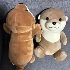 新品未使用】カワウソ ぬいぐるみ 2体セット かわいい まとめ売り