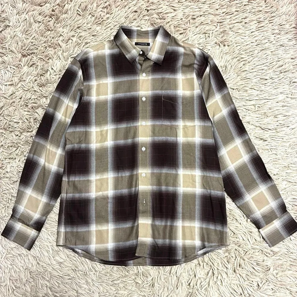 【極美品】Mackintosh London オンブレチェックシャツ ブラウン