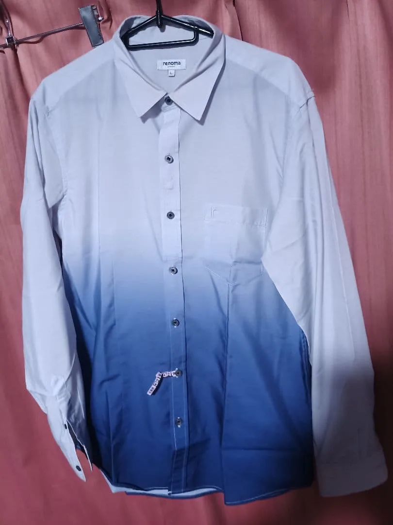 renomaレノマ HOMME グラデーション 長袖シャツ L