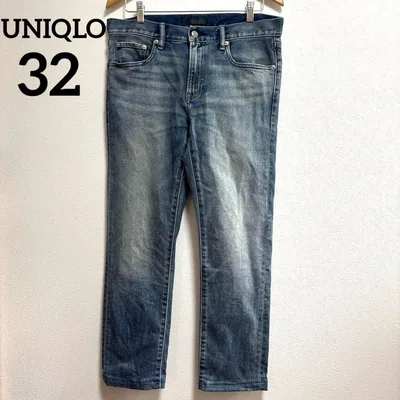 UNIQLO ユニクロ スリムフィットストレートジーンズ カイハラデニム 32