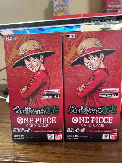 テープ付き ONE PIECEカードゲーム 受け継がれる意志 2 BOX