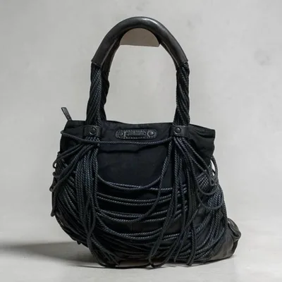 DIESEL Rope Leather Shouder Bag Fringe