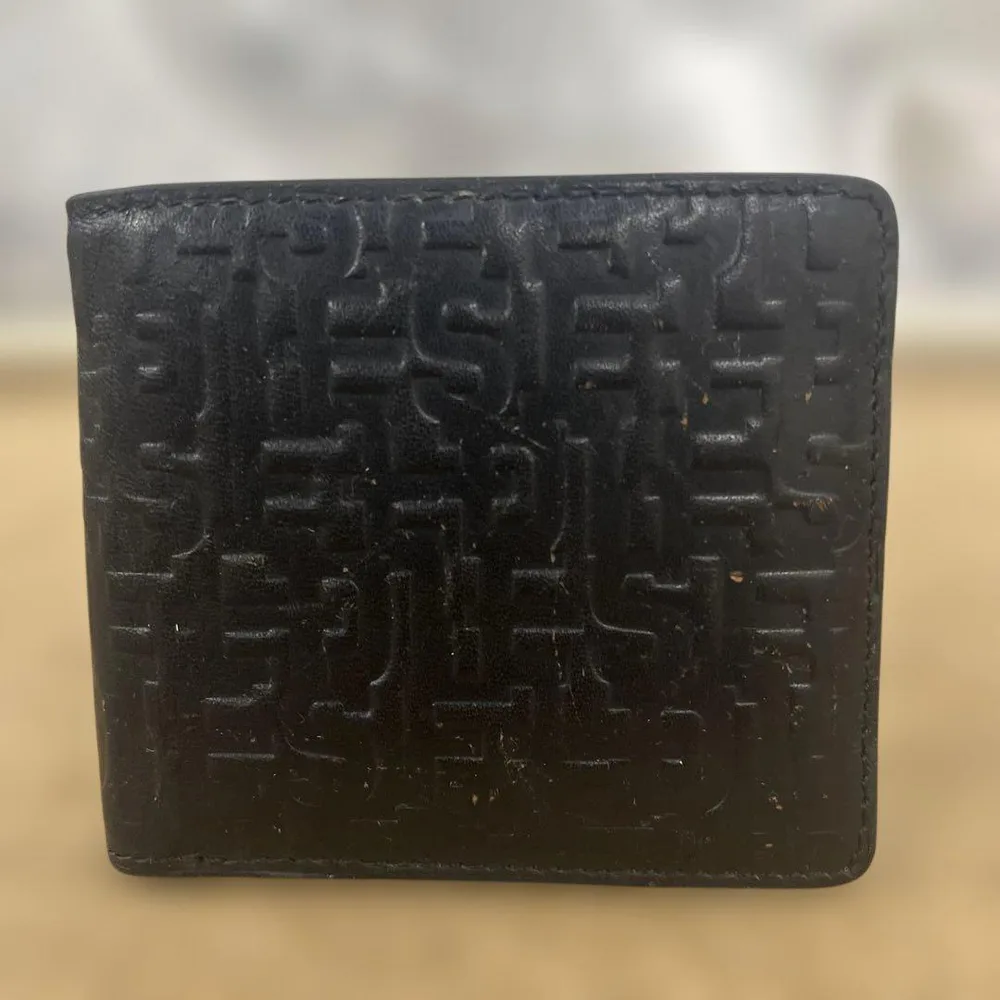 DIESEL 二つ折り財布 レザー ブラック