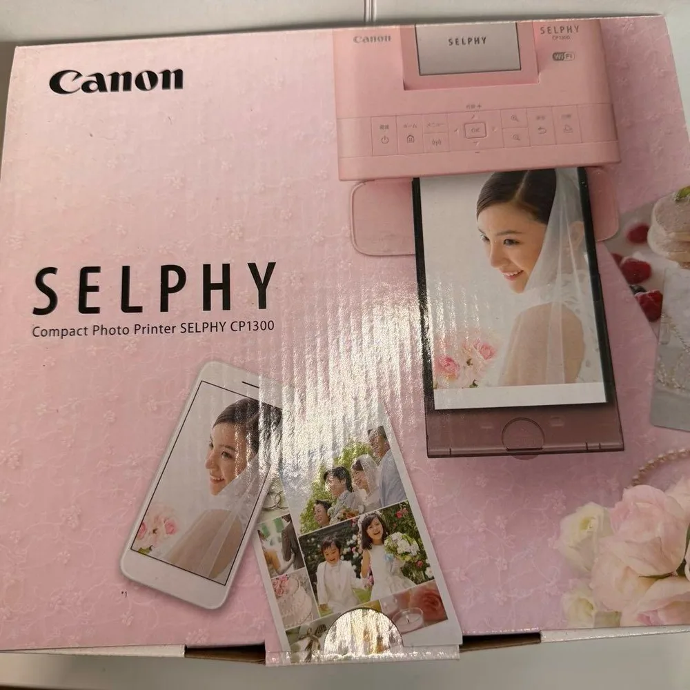 Canon SELPHY CP1300 ピンク 動作確認済み 用紙、インク付き