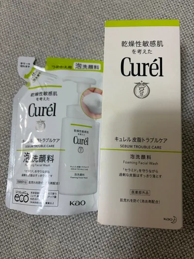 キュレル 皮脂トラブルケア 泡洗顔料 本体&つめかえ用セット