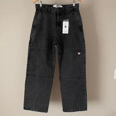 新品 RED KAP レッドキャップ デニム ダブルニー パンツ ブラック L