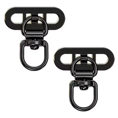 スマホケース用 mini ストラップガスケット コネクター 2個セット ブラック