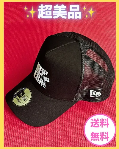 NEW ERA หมวกแก๊ปตาข่าย Snoopy สีดำ