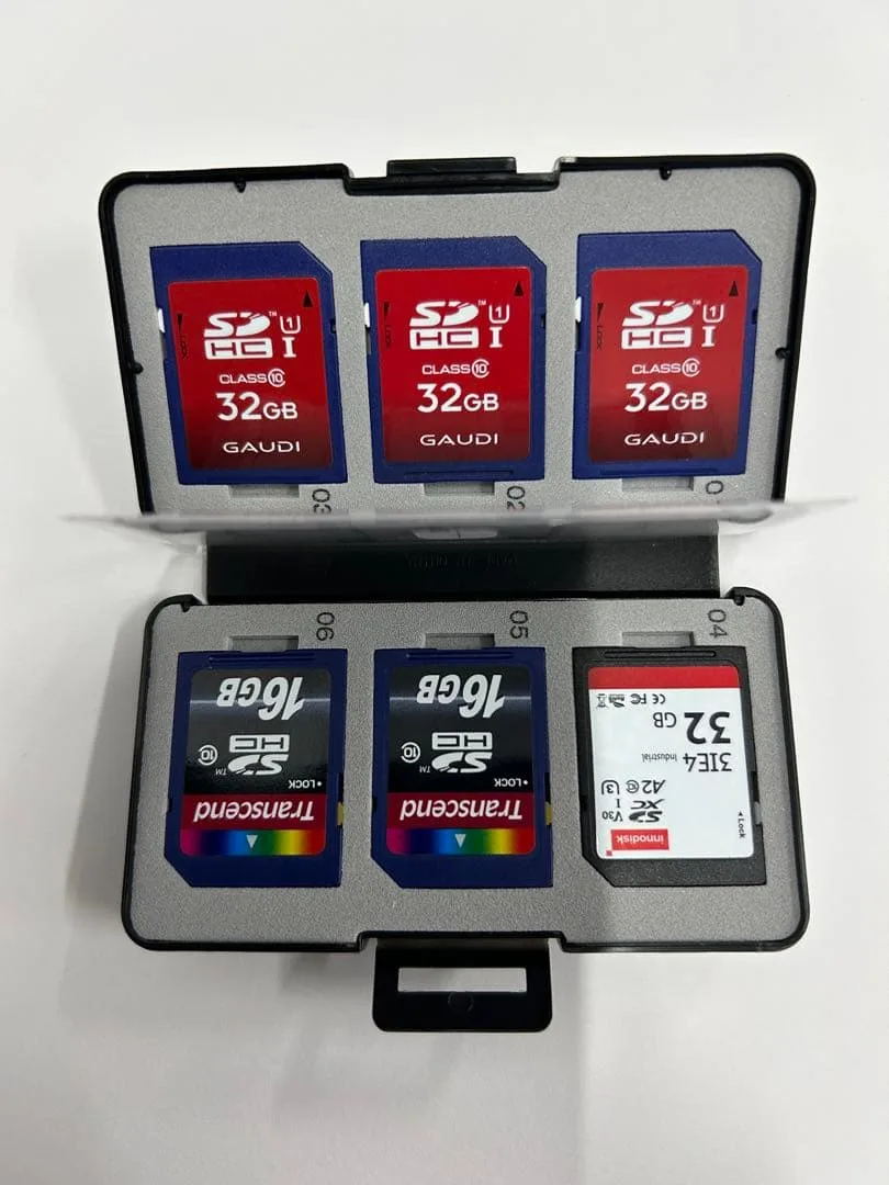 SDカード10枚まとめ(32/16/8/貴重Panasonic 2GB)ケース