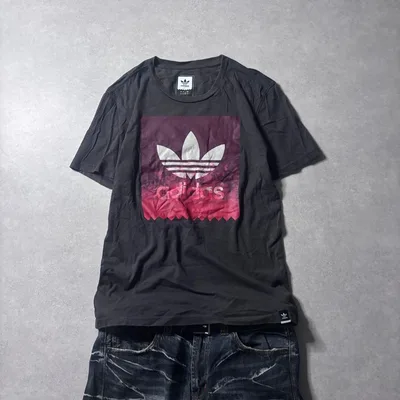 archive adidas trefoil logo s/s tee fade