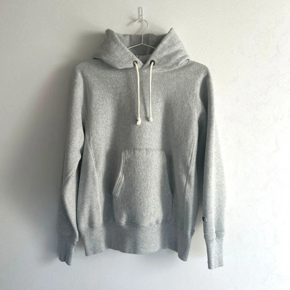 Champion リバースウィーブ プルオーバーパーカー グレー Lサイズ