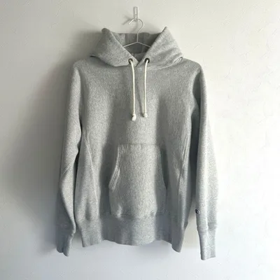 Champion リバースウィーブ プルオーバーパーカー グレー Lサイズ