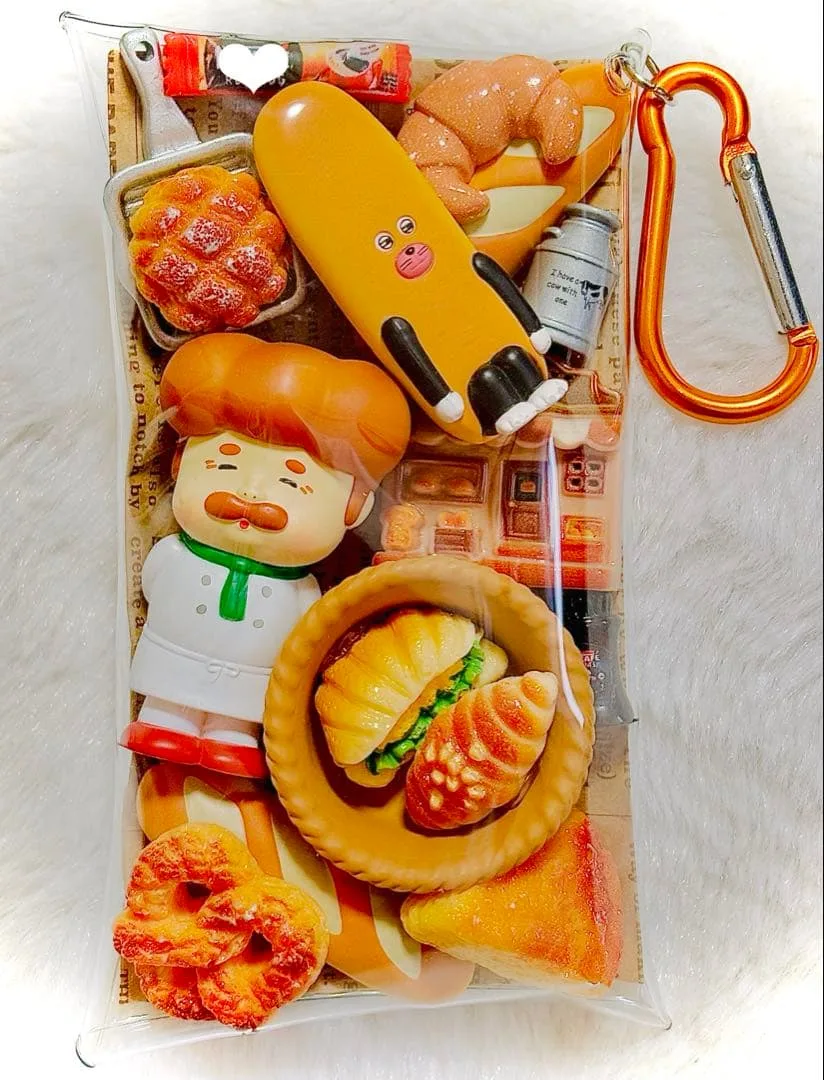 ガチャ詰め まとめ売り パン屋 ベーカリー デコパーツ ポーチ キャラクター