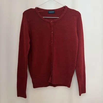 VENTVIOLET 長袖カーディガン レッド