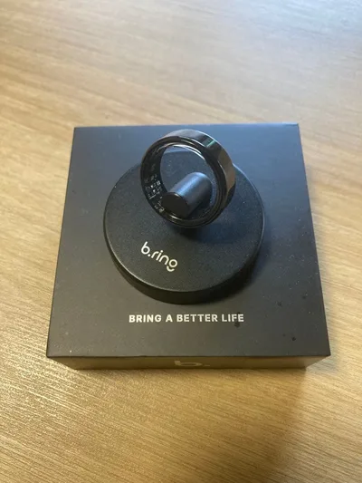 b.ring スマートリング 本体 充電ケーブル付、充電ドック付、10号サイズ