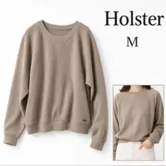 Hollister ホリスター ワッフルカットソー M レディースベージュ長袖