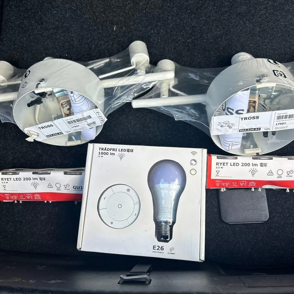 IKEA TROSS シーリングスポットライト LED電球セット