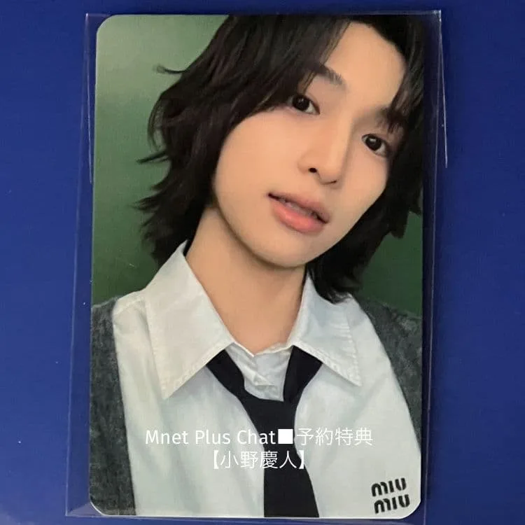 KO1KEYZ 小野慶人 トレカ Mnet Plus Chat 予約特典