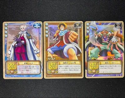 ワンピースカードダス ルフィ ヒナ バギー 3枚セット