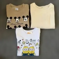 ミッキー ミニオン トップス 3点セット