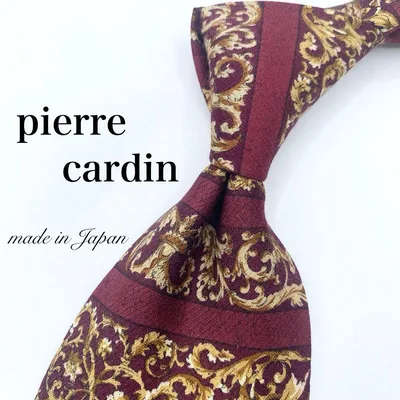 【極美品】pierre cardin ネクタイ リッチ ボーダー お洒落 高級感
