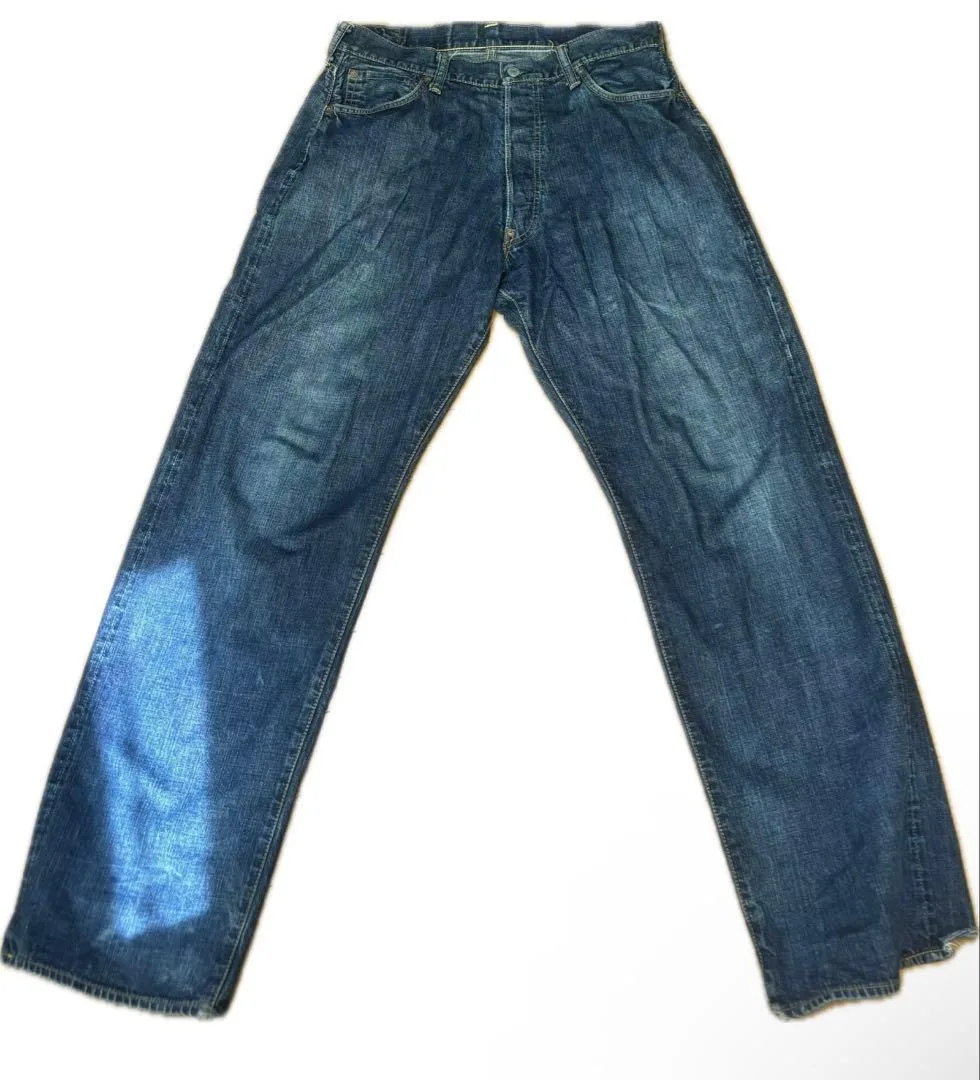 EVISU W36 Stitched pattern jeans