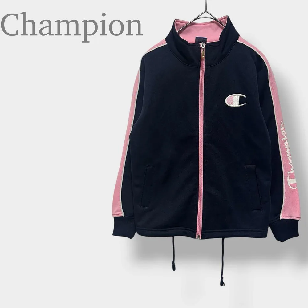 【Champion チャンピオン】ジャージ トラックジャケット 140 ネイビー
