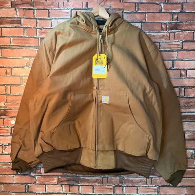 新品未使用 Carhartt アクティブジャケット ダック ブラウン L