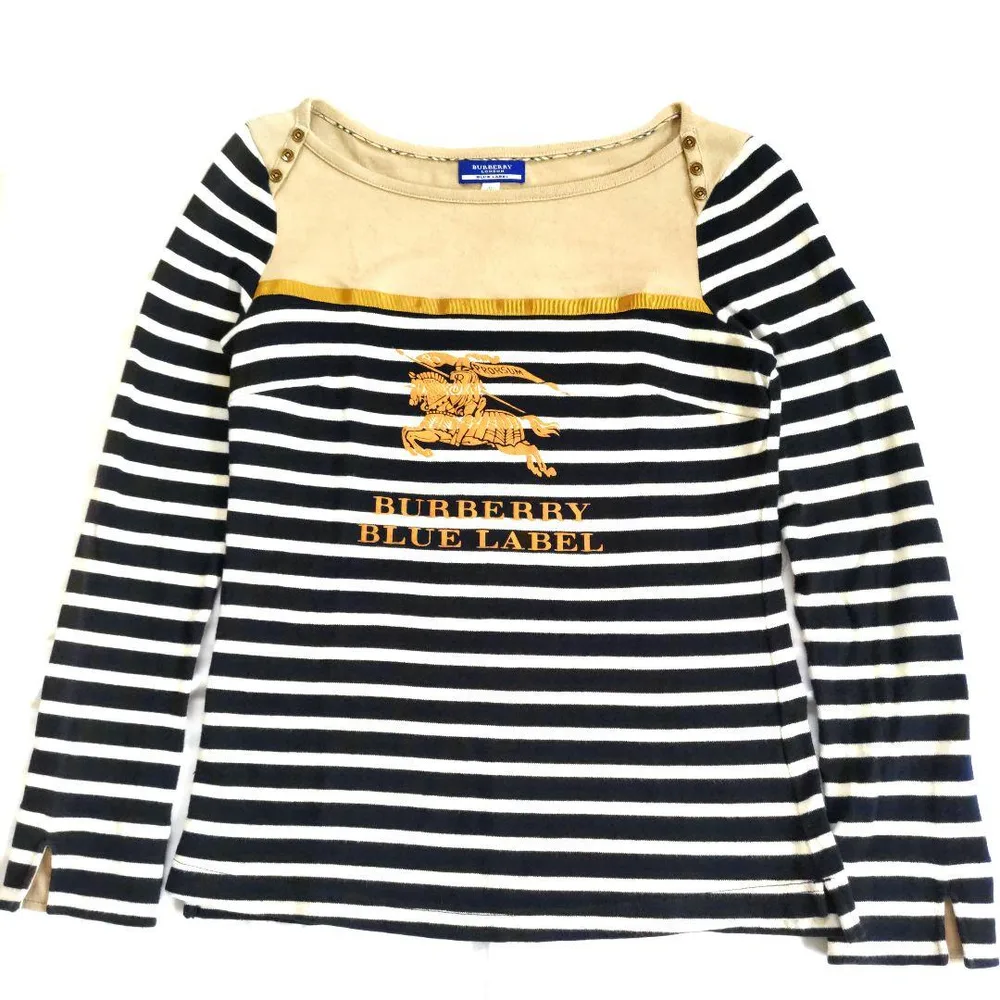 BURBERRY BLUE LABEL カットソー ボーダー 38