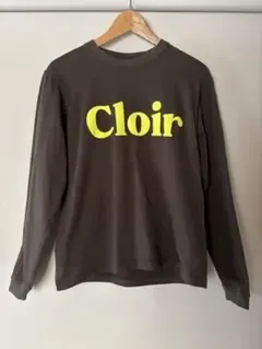 United Athle Clair 長袖Tシャツ チャコール ロゴT