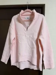 AZUL BY MOUSSY ジップニット ピンク