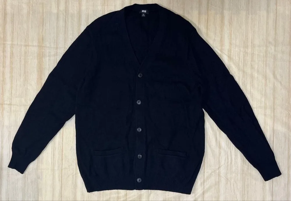 UNIQLO カーディガン ブラック XL メンズ