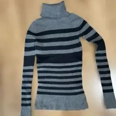 GAP タートルネックニット ボーダー 長袖