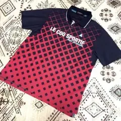 【美品】Le coq sportif GOLF グラフィックプリント ポロシャツ