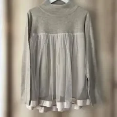 Grand Table チュール切り替え トップス
