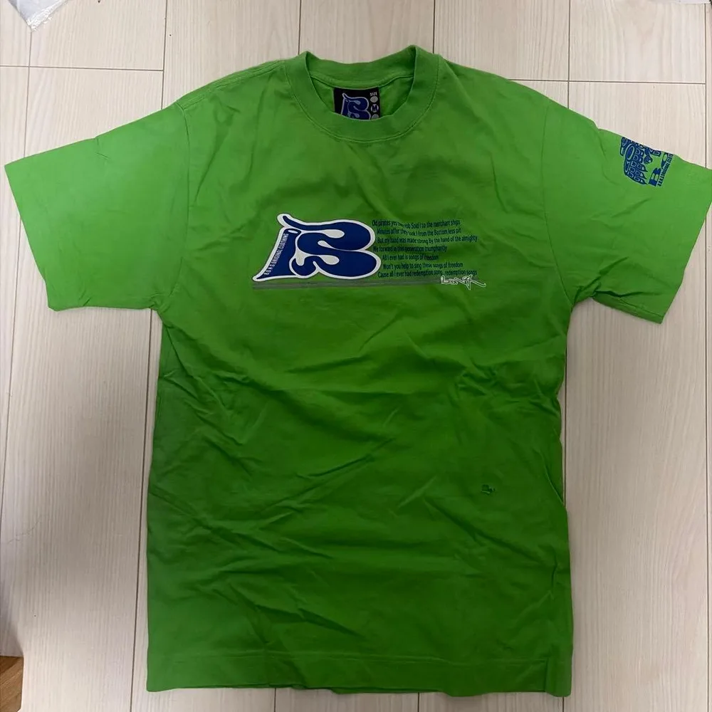 Y2K Y3K B.O.N.G Tシャツ グリーン メンズ レディース
