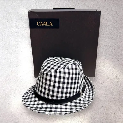カシラ CA4LA ハット ソフト帽 帽子 チェック柄