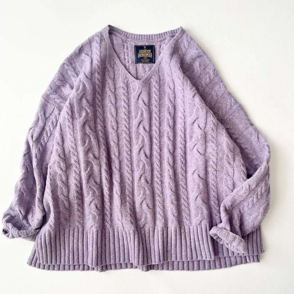 24AW✨アーバンリサーチDOORS ハミルトンウールアラン柄プルオーバー M